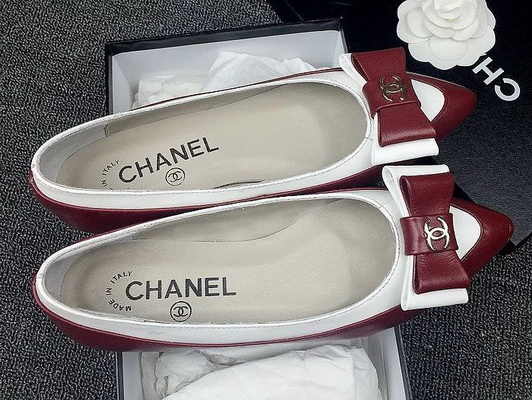 CHANEL Shallow mouth flat shoes Women--142